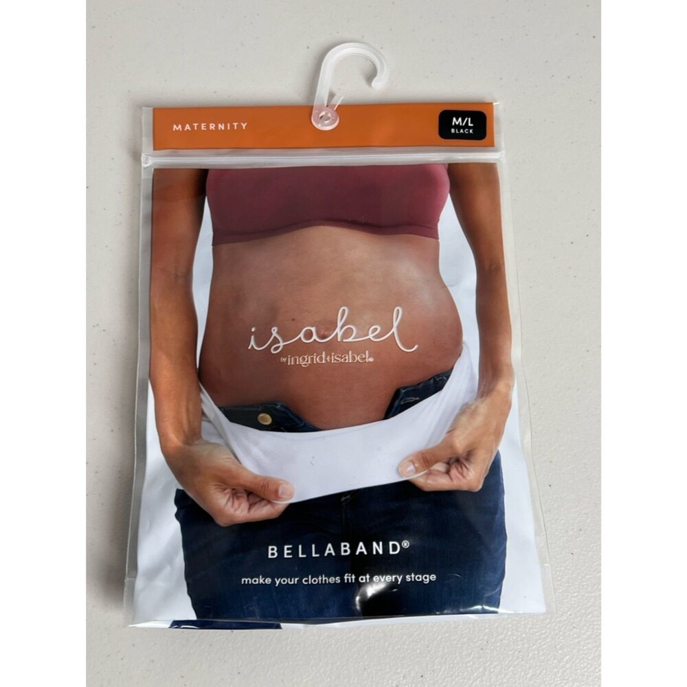 NEW Isabel by Ingrid + Isabel Maternity Bellaband Black Support Band M/L